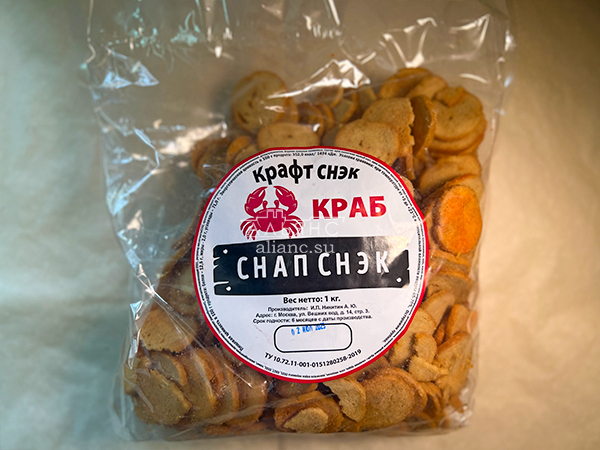 Снапсы ПШЕНИЧНЫЕ "Краб" в Рязани