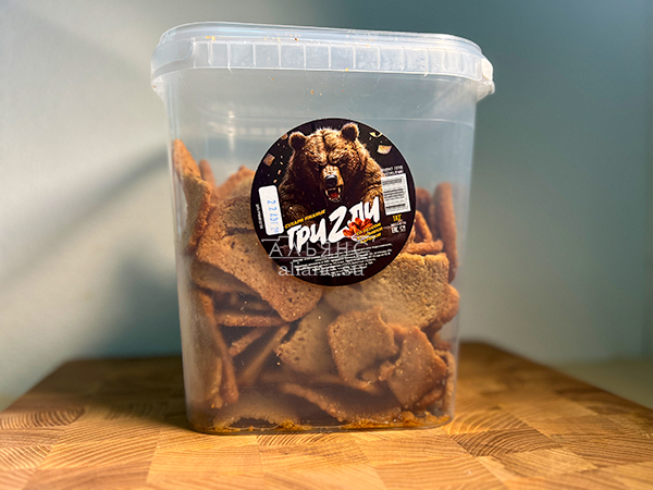 Ведро Ржаные гренки со вкусом Крылышки Барбекю (1 кг) в Рязани