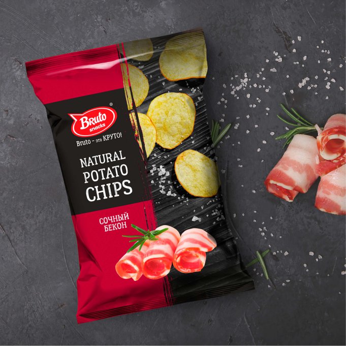 Картофель «Бруто» со вкусом бекона 130 гр. в Рязани