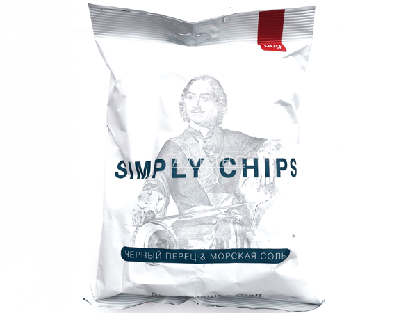 Картофельные чипсы "Simple chips" Морская соль и черный перец 80 гр. в Рязани